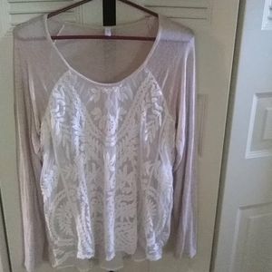 Ladies lace front top